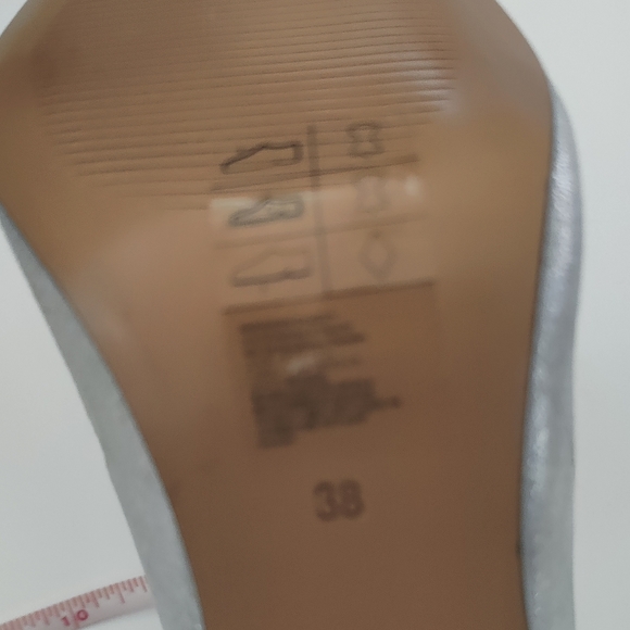 H&M Silver Metallic Leather Heels - Picture 8 of 8